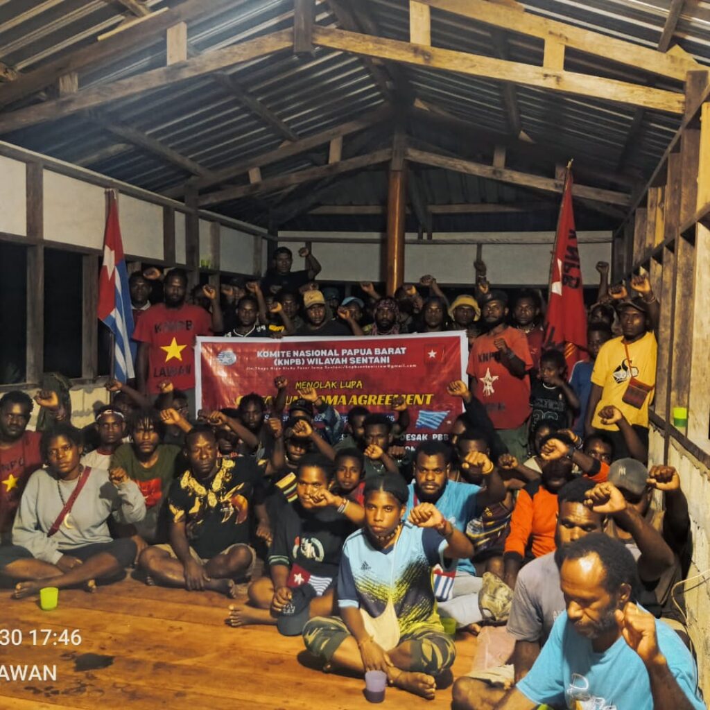 KNPB Wilayah Sentani Gelar Diskusi Peringati 63 Tahun Roma Agreement
